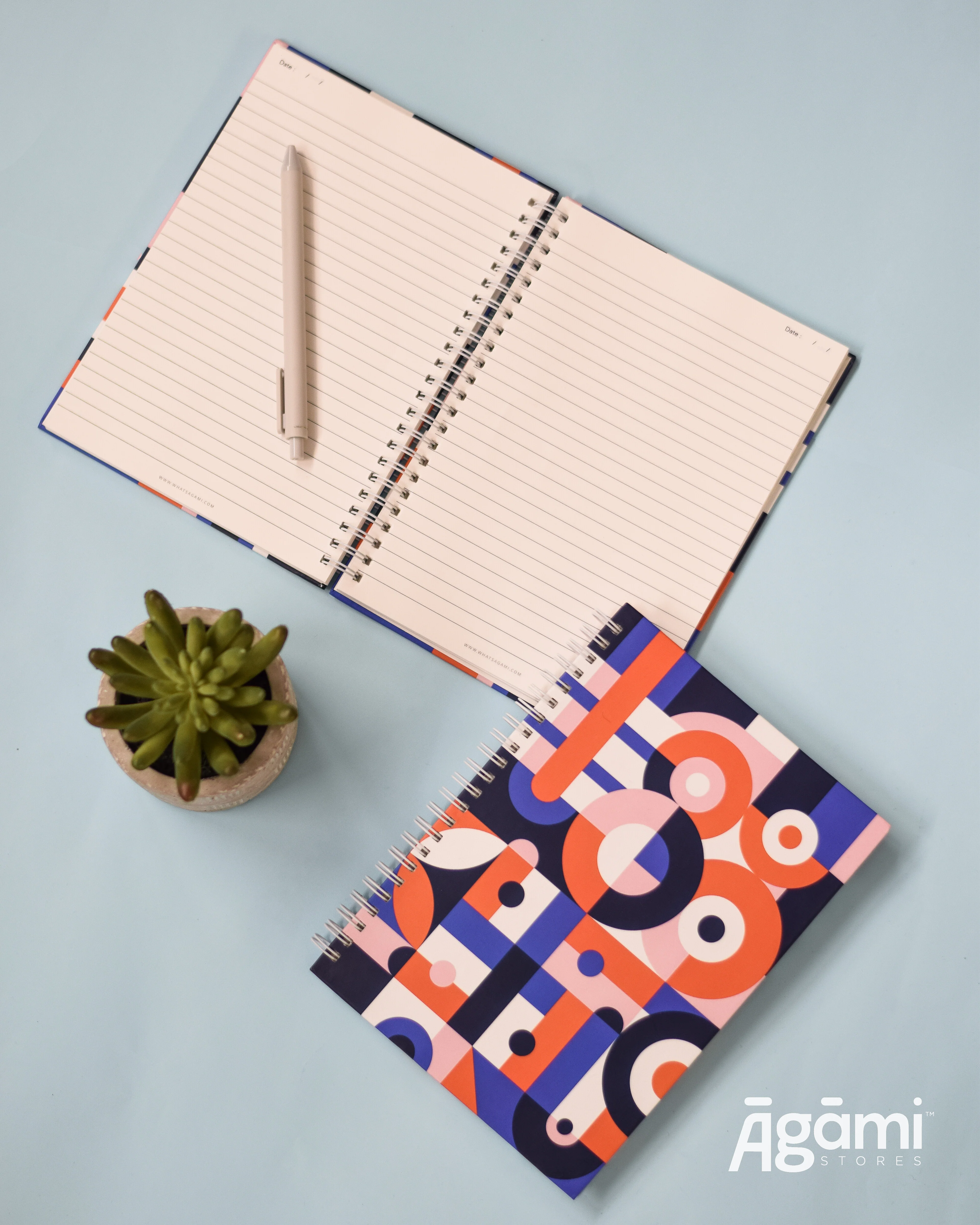 Sanatani Symbols A5 Spiral Notebook - Image 3