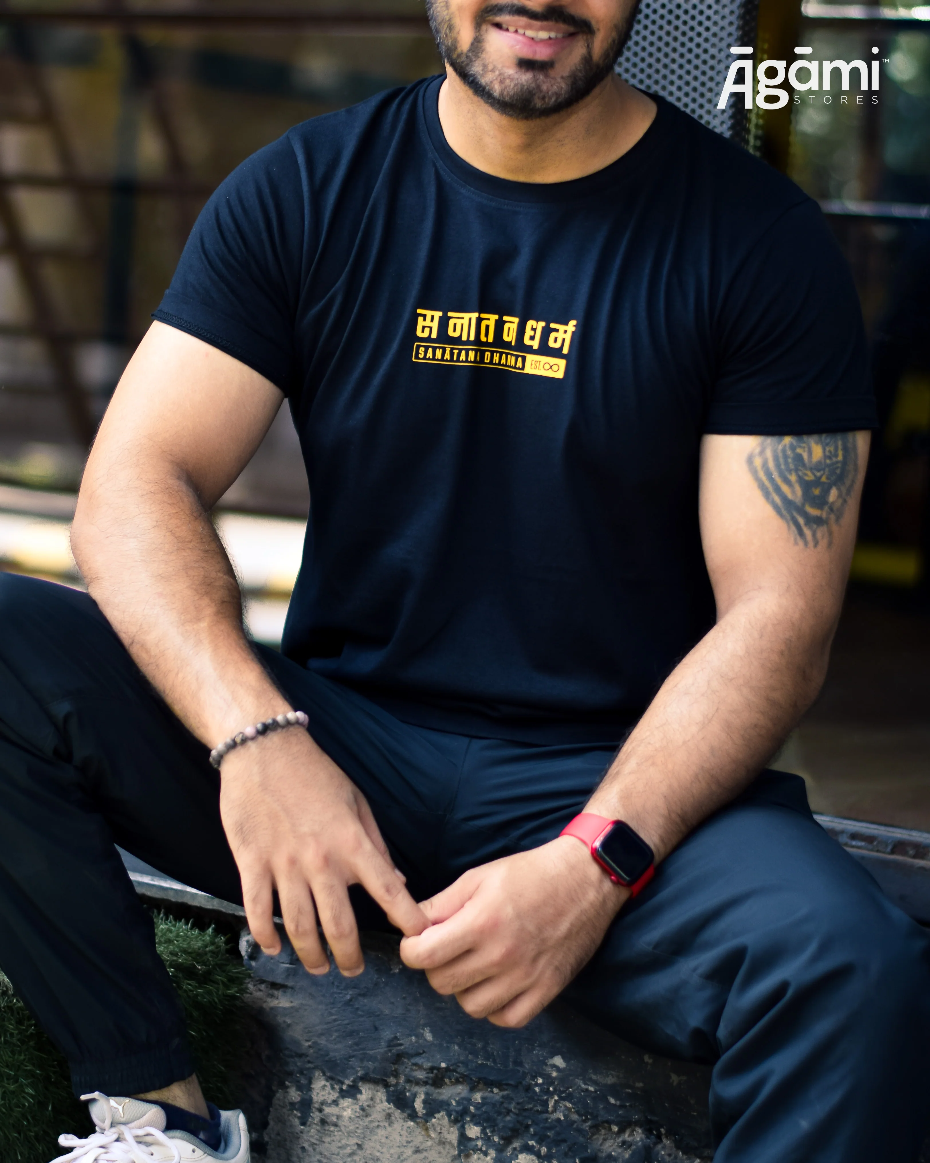 Classic Sanātana Dharma Tshirt - Black | Regular Fit - Image 5
