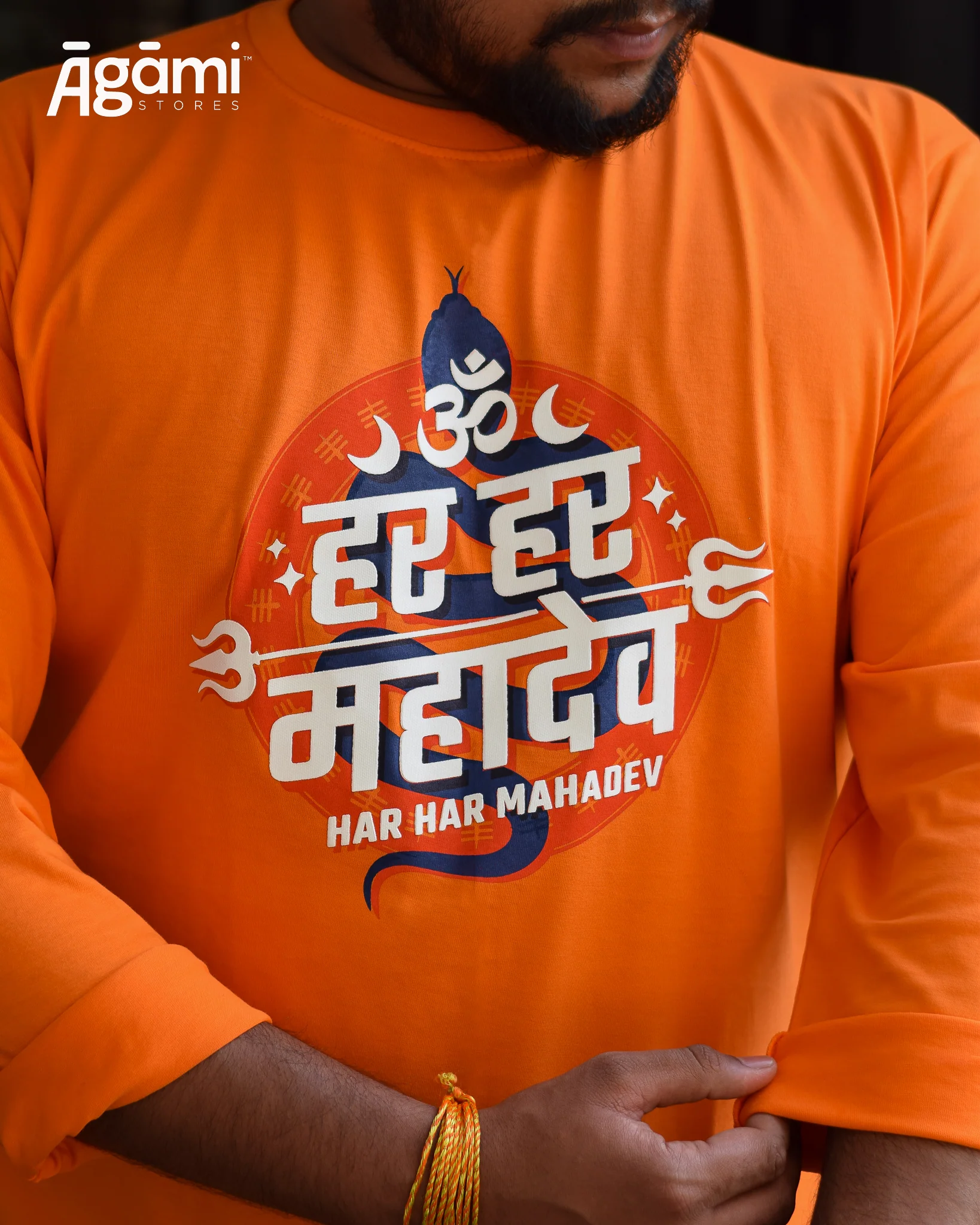 Har Har Mahadev Shiva Pack | T-shirt, Stickers & Badge - Image 2