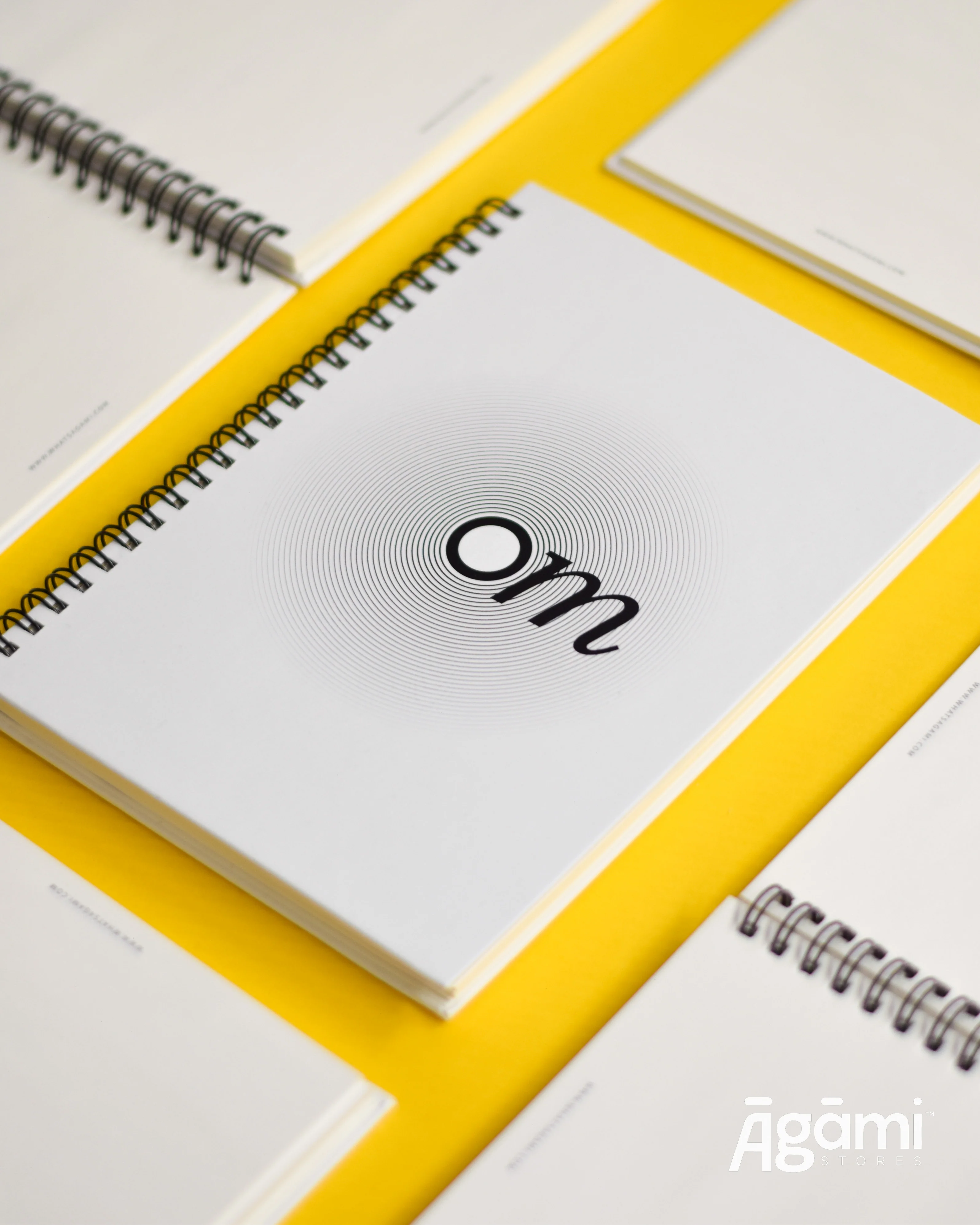 Om Vibes A5 Spiral Notebook | White - Image 7