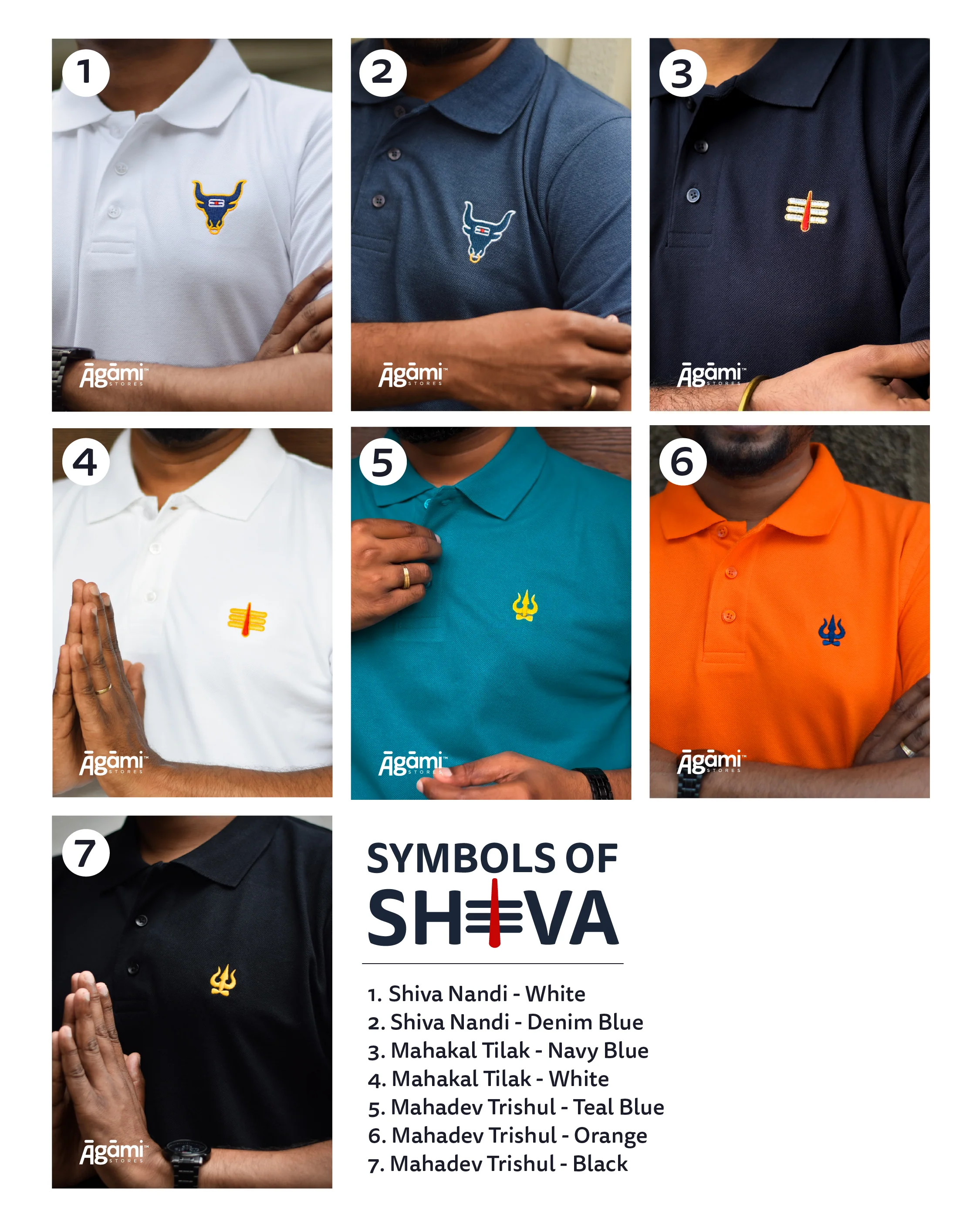 Combo Pack of 3 Shiva Polo Tshirts - Image 7