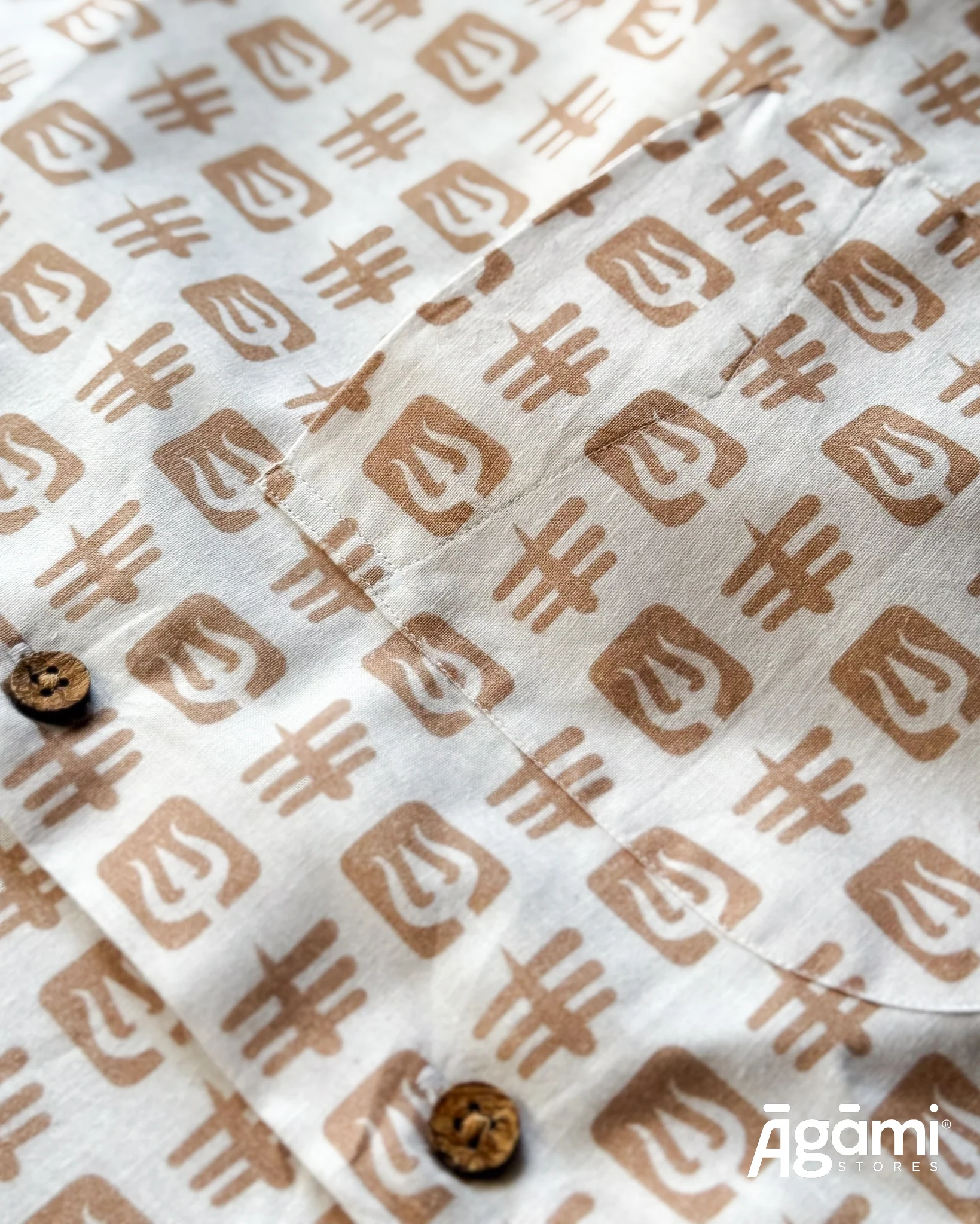 Printed Shiva Shirt - Slim Fit Full Sleeves Shirt | White - Image 7