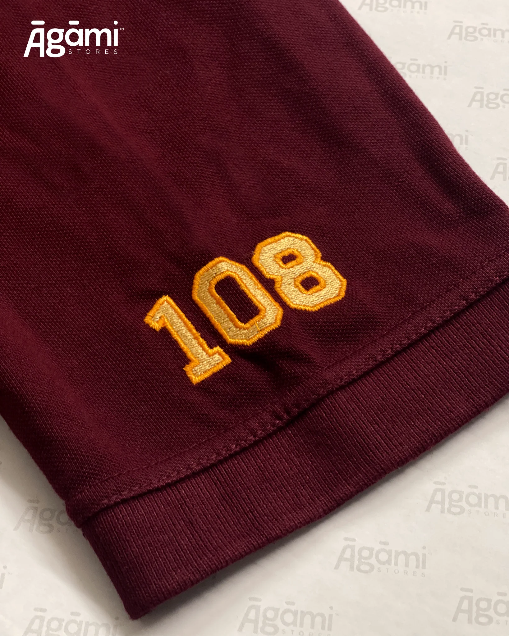 Sanātana Dharma Polo Neck Tshirt | Maroon - Image 3