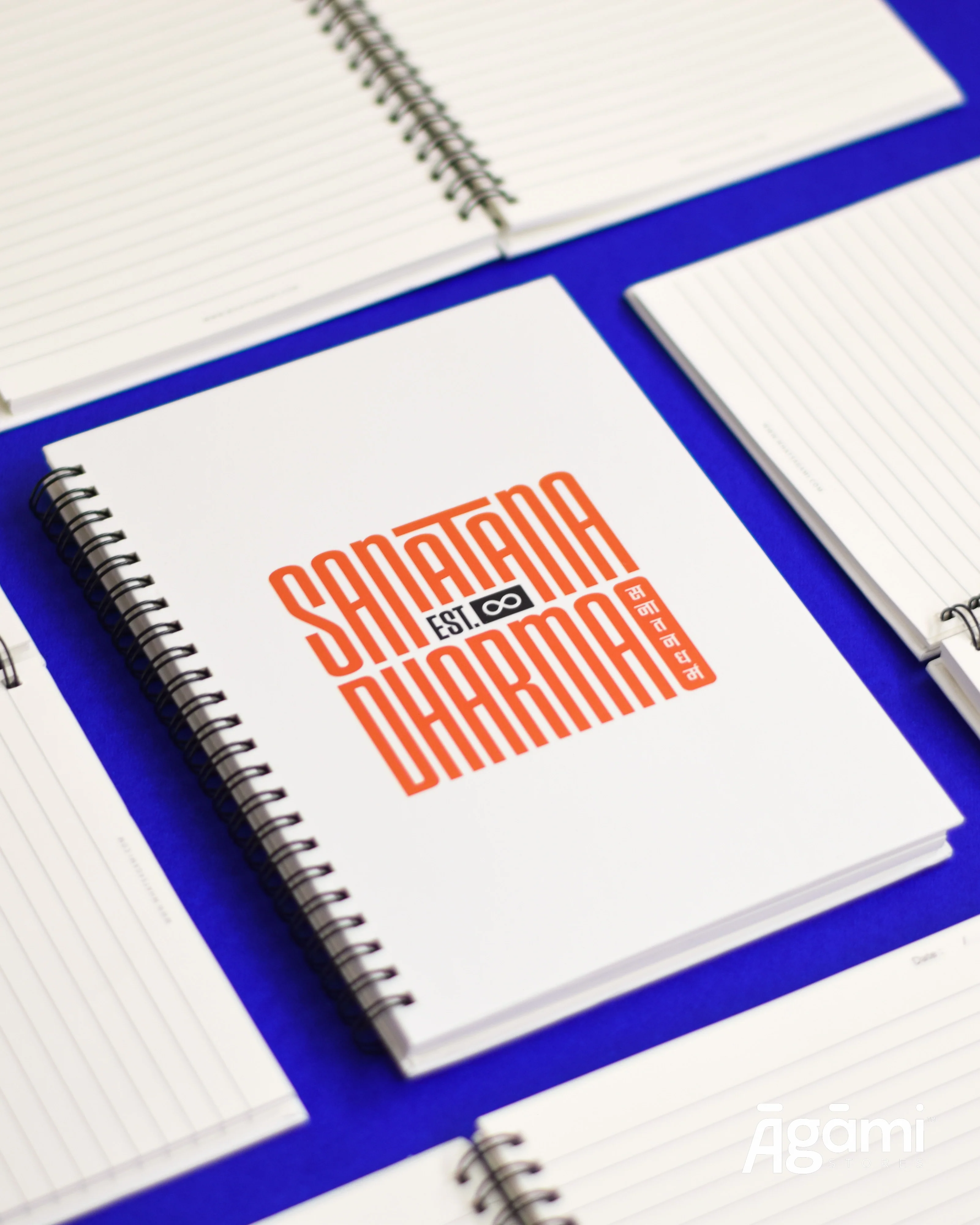 Sanātana Dharma Spiral A5 Notebook | White - Image 7