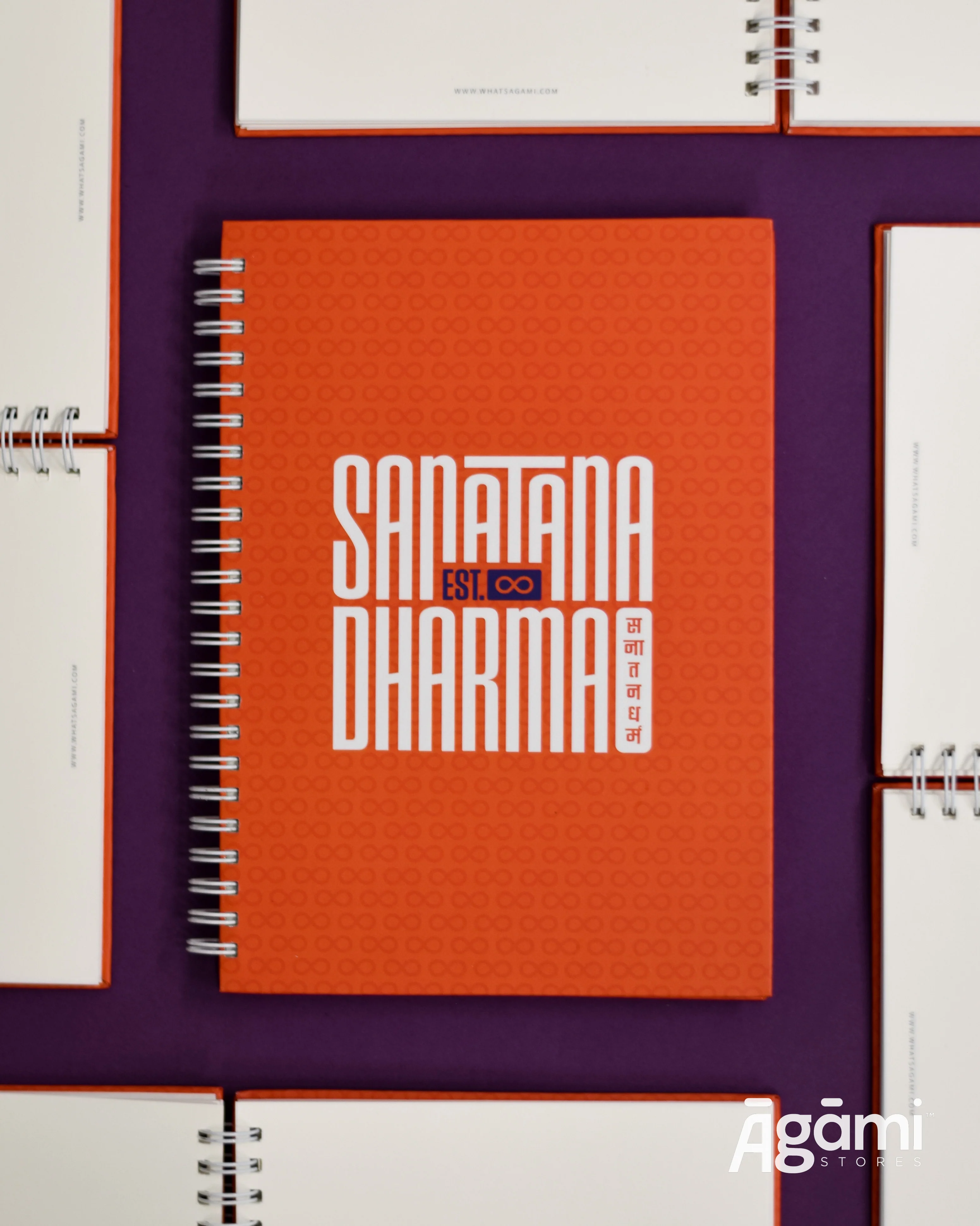 Sanātana Dharma A5 Spiral Notebook | Orange - Image 8