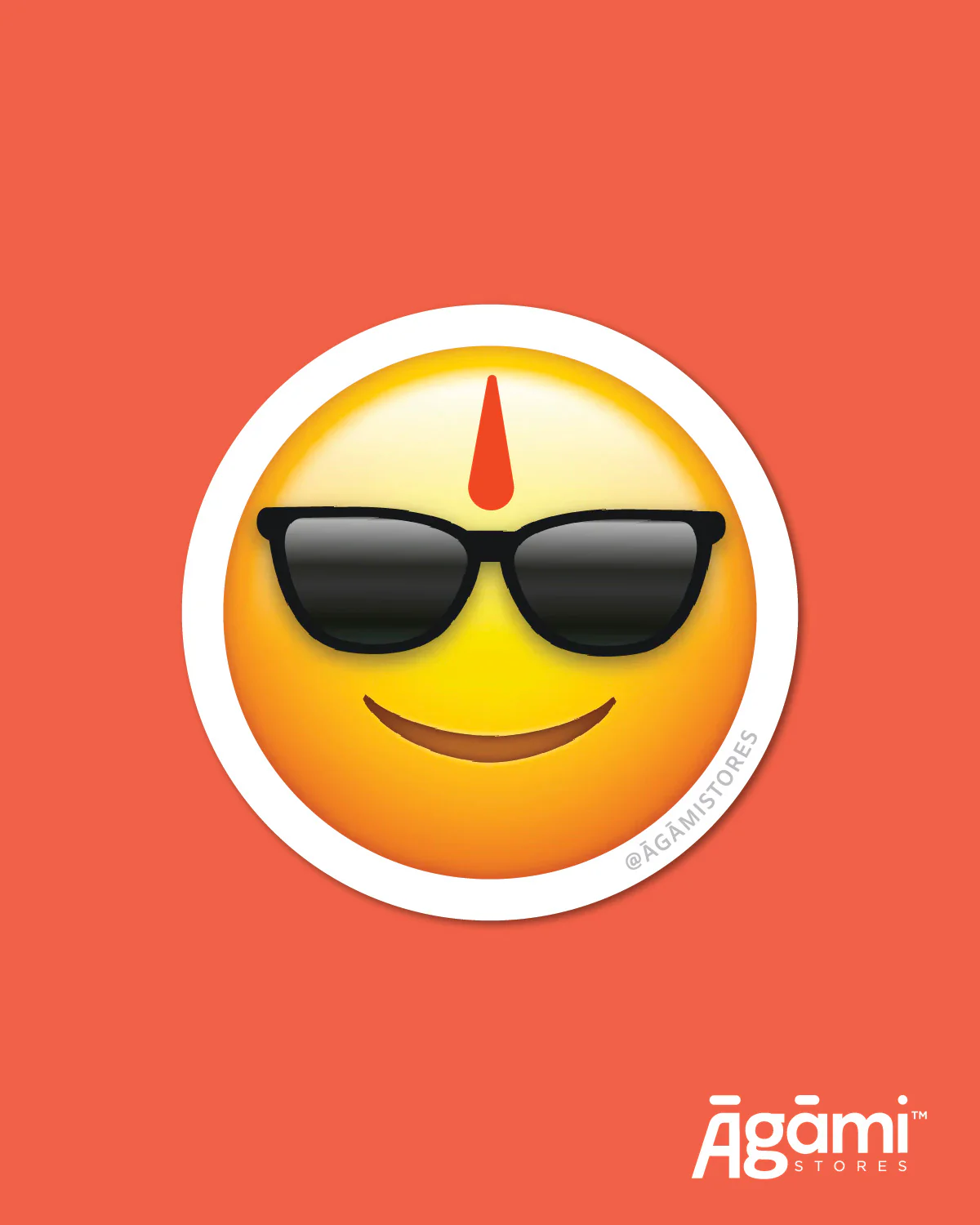 Sanatani Smiley | Laptop & Mobile Sticker