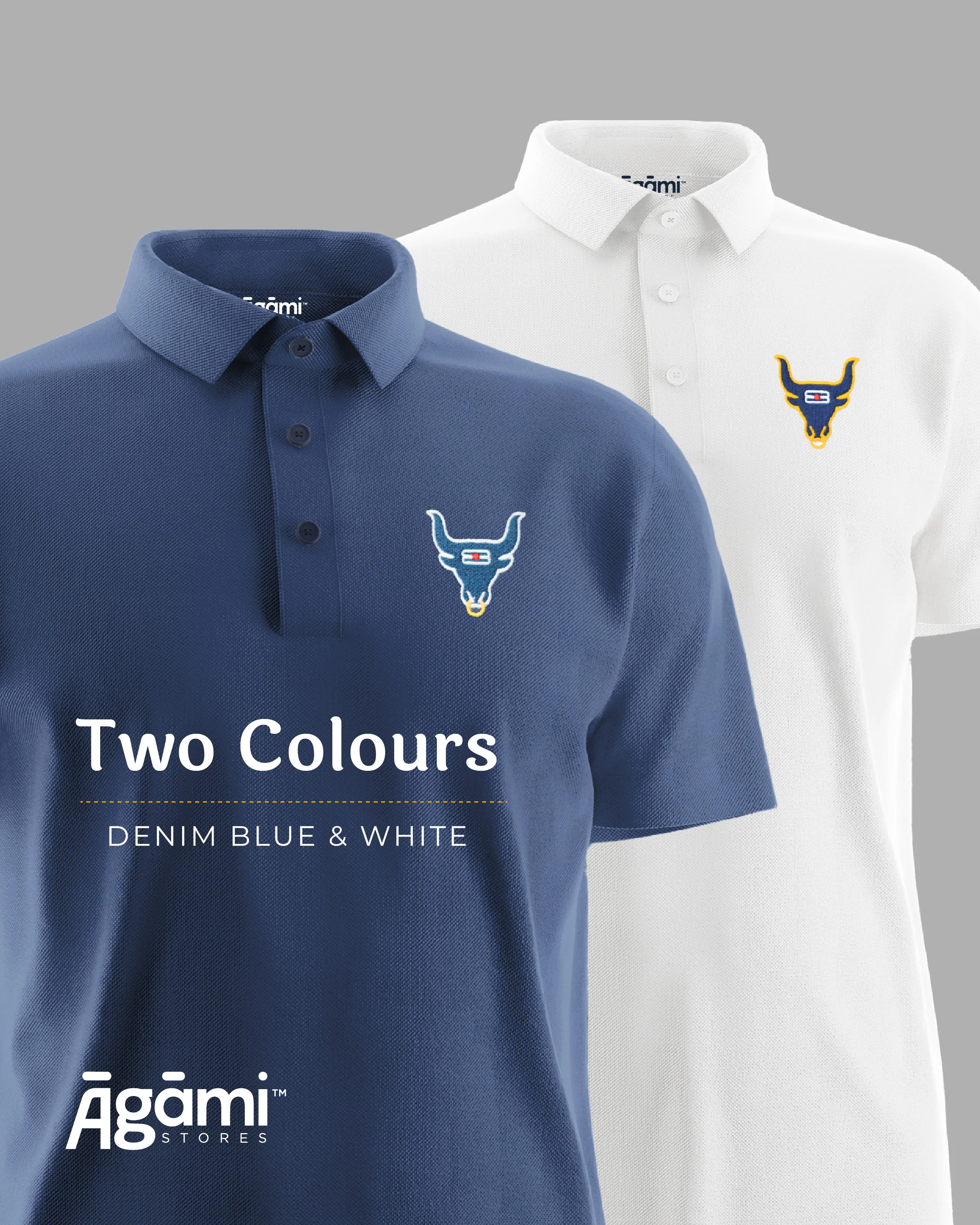 Shiva Nandi Polo Neck Tshirt - White | Regular Fit - Image 5