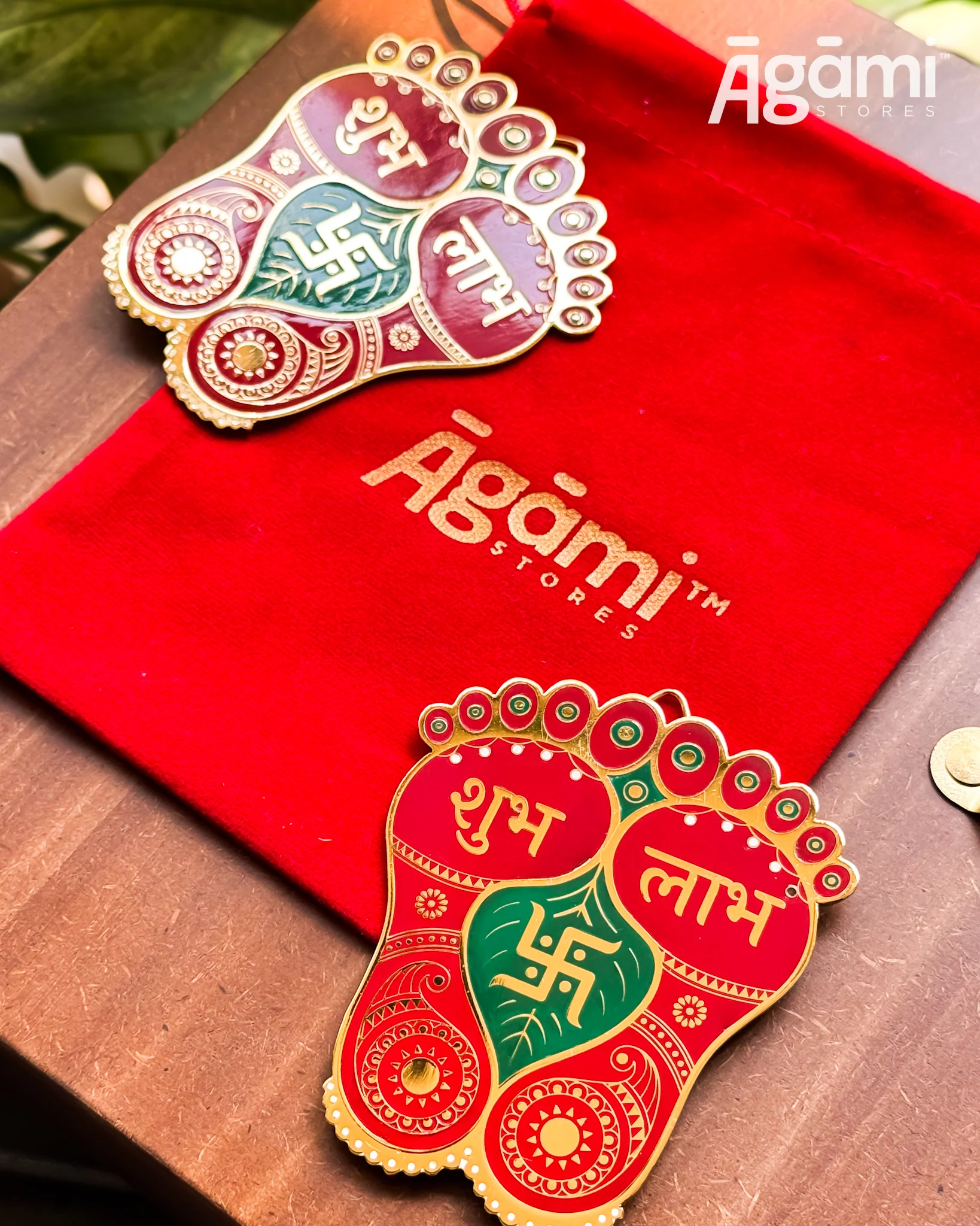 Decorative Shubh Labh | Metallic Gold Plated - Image 4