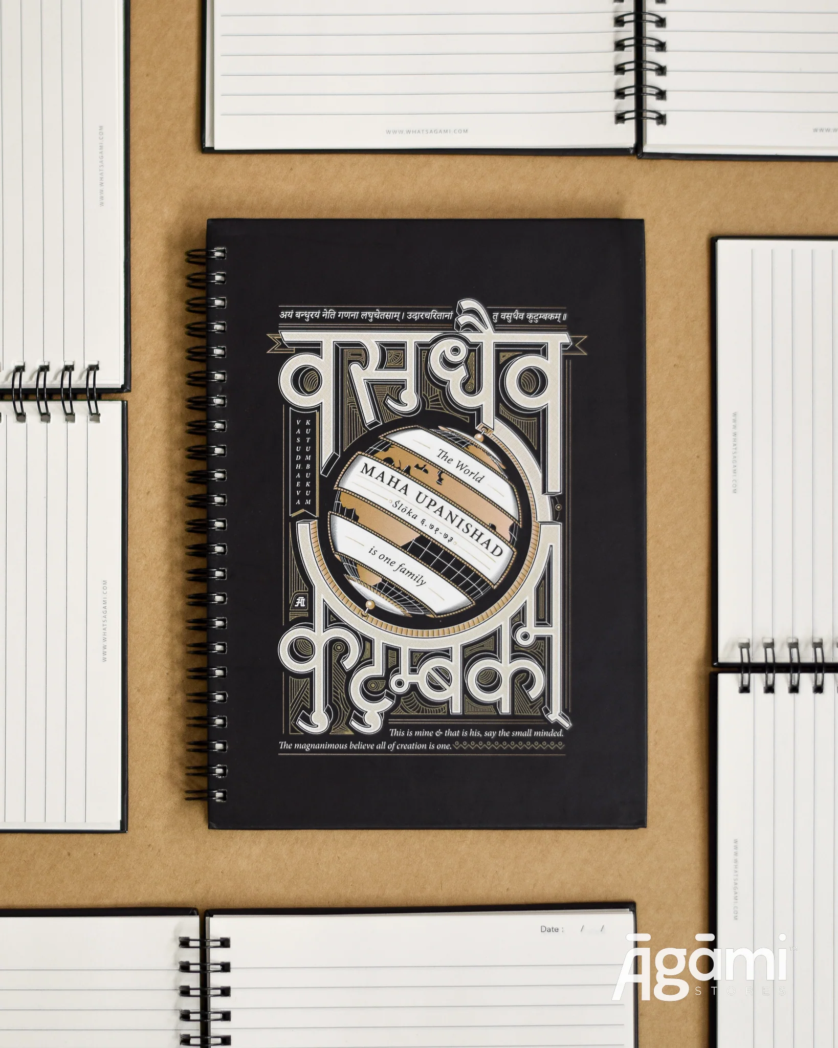 Vasudhaeva Kutumbukum Spiral A5 Notebook - Image 10