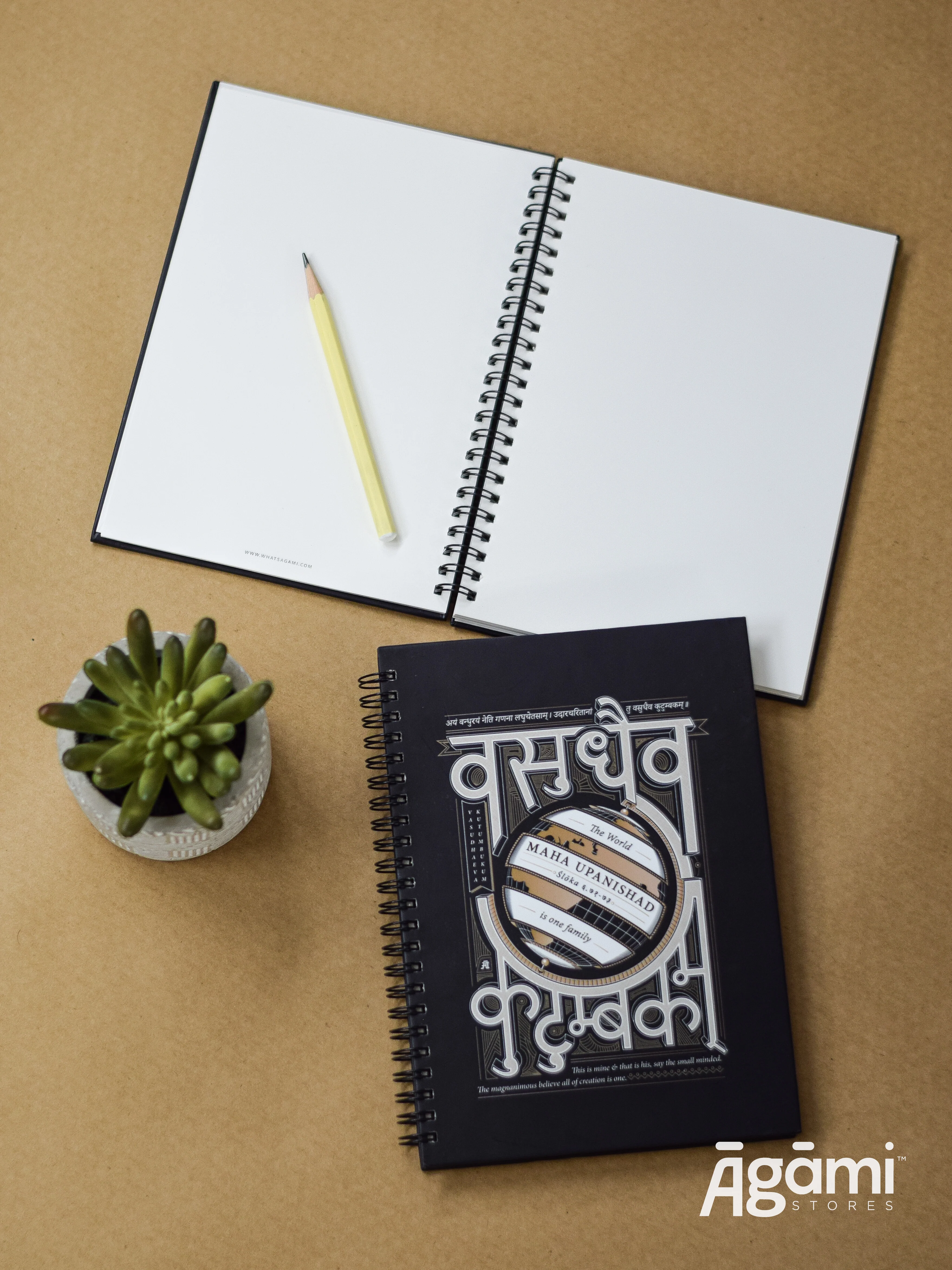 Vasudhaeva Kutumbukum Spiral A5 Notebook - Image 13