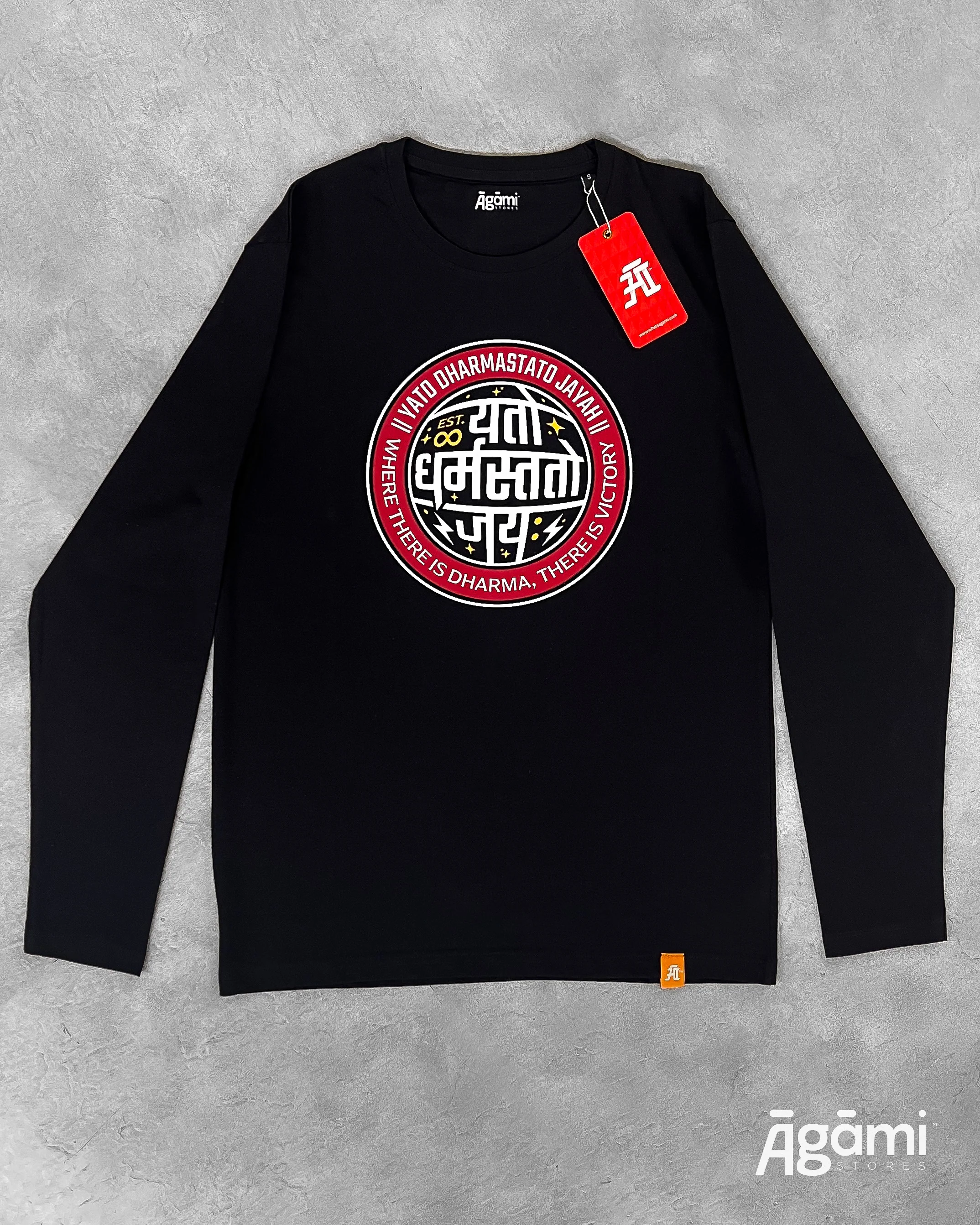 Yato Dharmastato Jayah | Black - Full Sleeves - Image 4